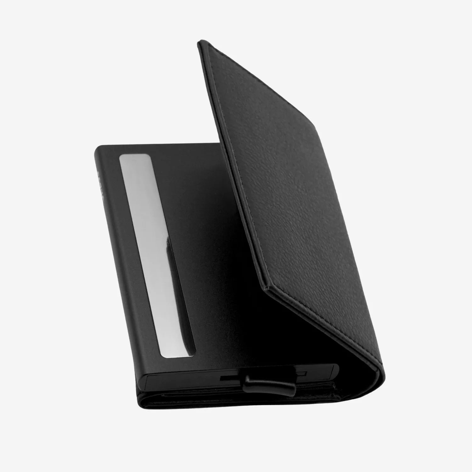 Billetera Anticlonación en cuero Black US203W, vista trasera 1 — accesorio compacto y elegante de Urzus