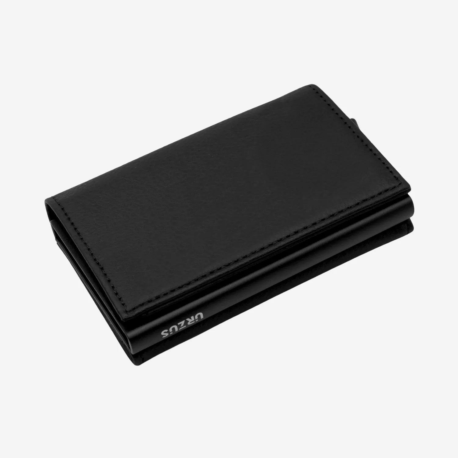 Billetera Anticlonación en cuero Black US203W, vista trasera 2 — accesorio compacto y elegante de Urzus