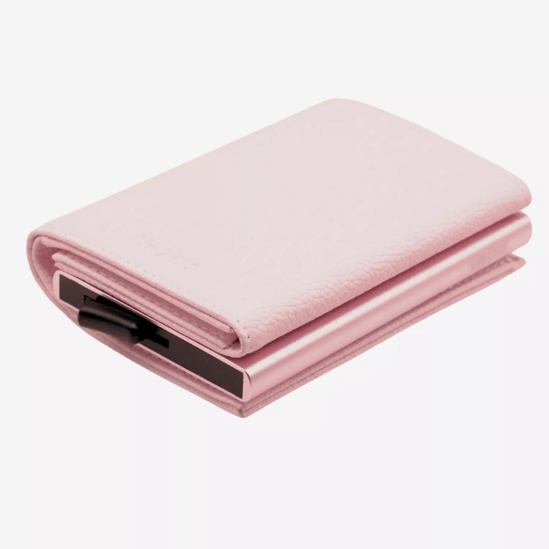 Billetera Anticlonación en cuero Pink US203, vista frontal — accesorio compacto y elegante de Urzus