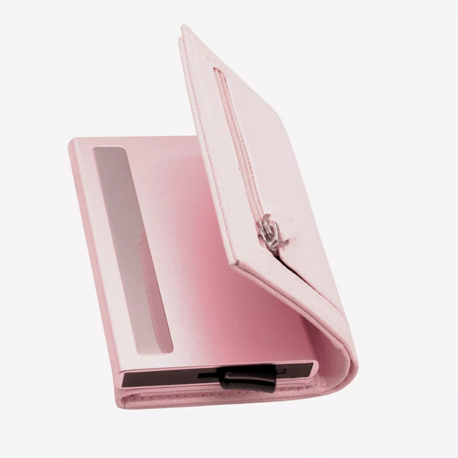 Billetera Anticlonación en cuero Pink US203, vista trasera 1 — accesorio compacto y elegante de Urzus