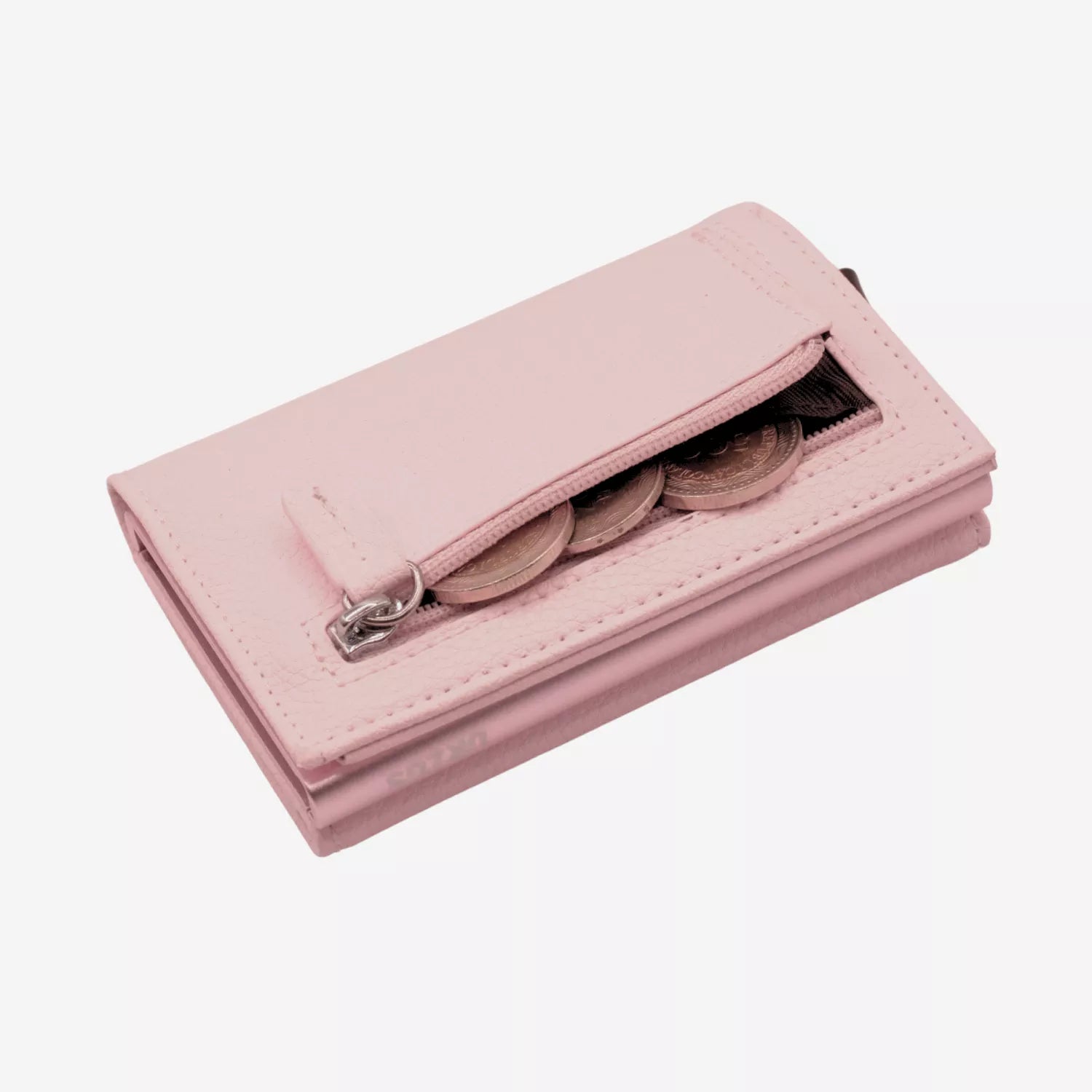 Billetera Anticlonación en cuero Pink US203, vista trasera 2 — accesorio compacto y elegante de Urzus