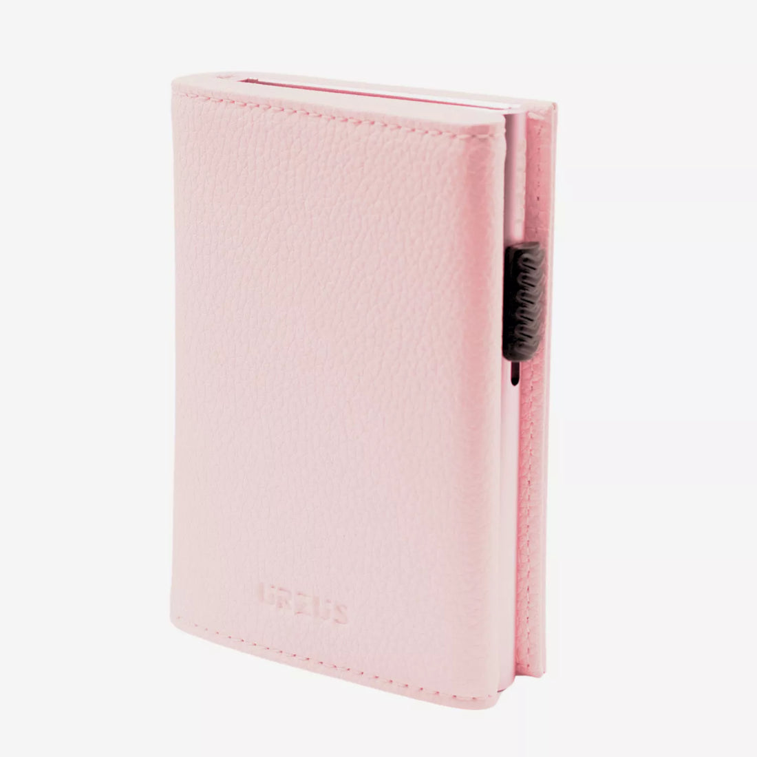 Billetera Anticlonación en cuero Pink US302, vista frontal — accesorio compacto y elegante de Urzus