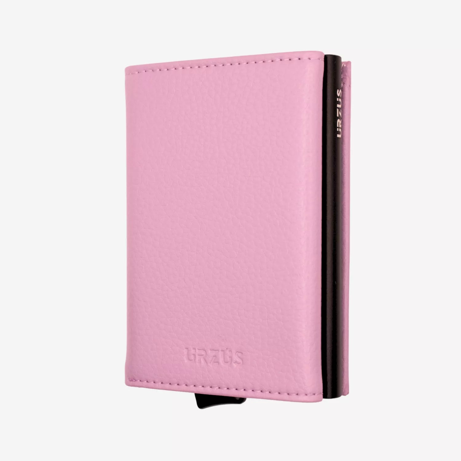 Billetera Anticlonación en cuero Purple US203, vista frontal — accesorio compacto y elegante de Urzus