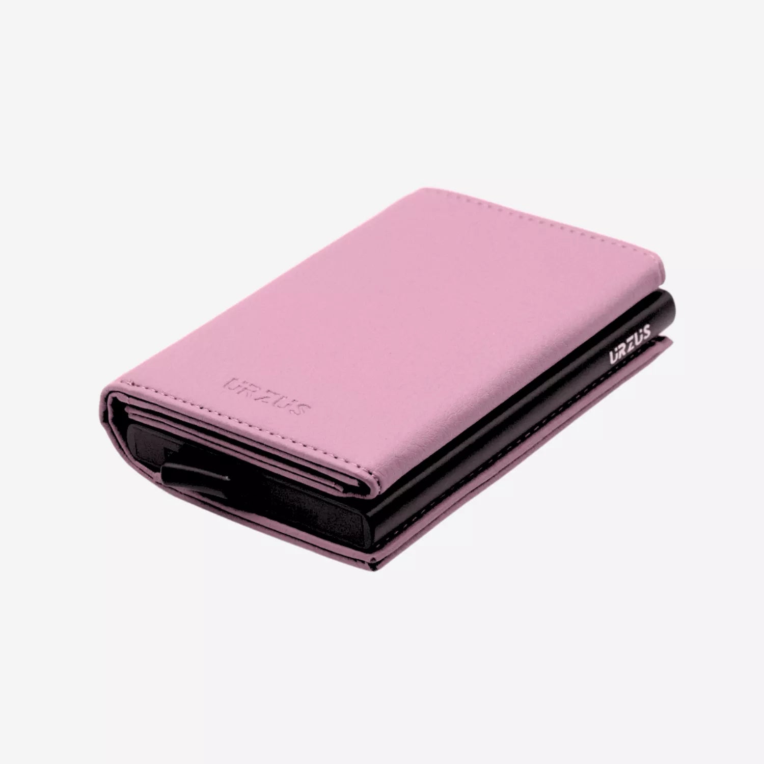 Billetera Anticlonación en cuero Purple US203, vista superior — accesorio compacto y elegante de Urzus