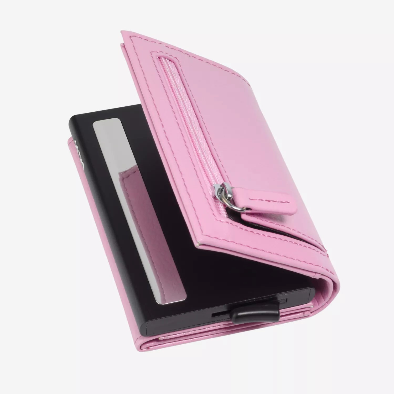 Billetera Anticlonación en cuero Purple US203, vista trasera 1 — accesorio compacto y elegante de Urzus