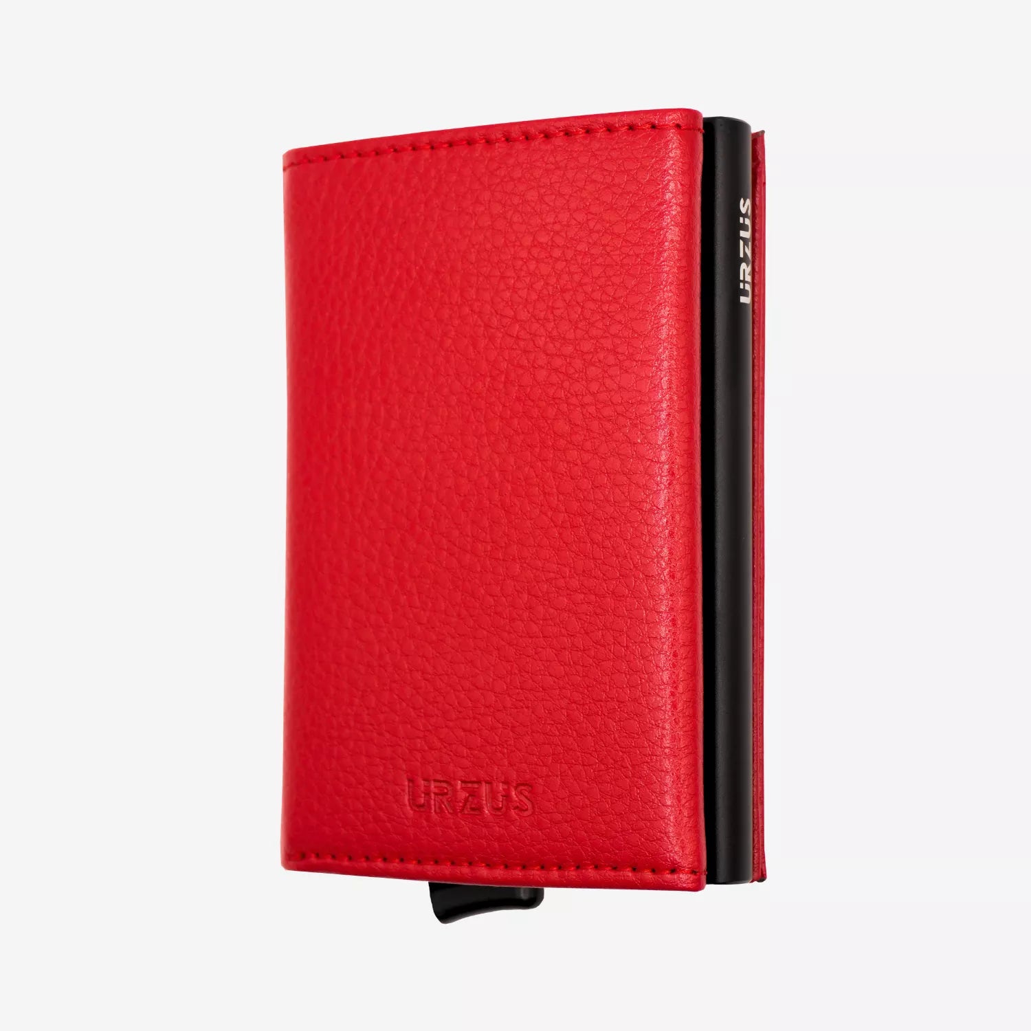 Billetera Anticlonación en cuero Red US203, vista frontal — accesorio compacto y elegante de Urzus