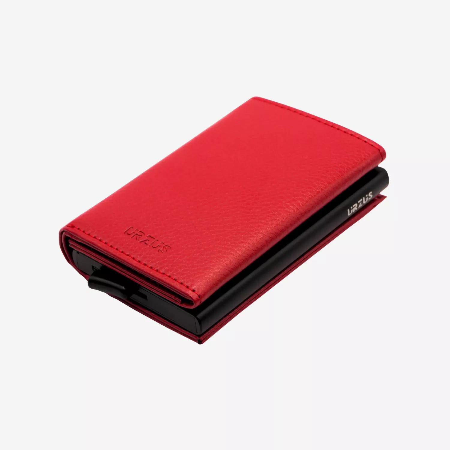 Billetera Anticlonación en cuero Red US203, vista superior — accesorio compacto y elegante de Urzus